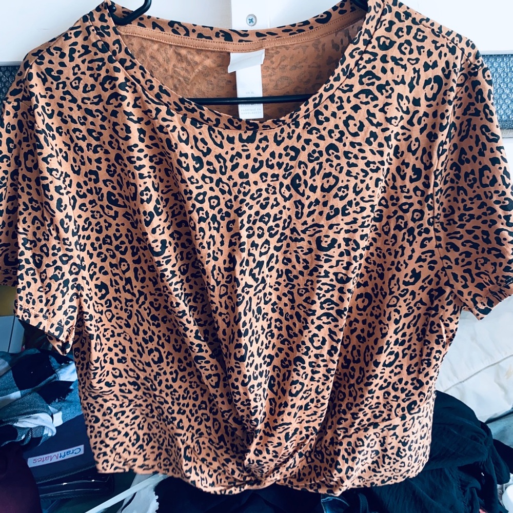 Cheetah crop top